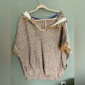 Free people sleeveless hooded sweater